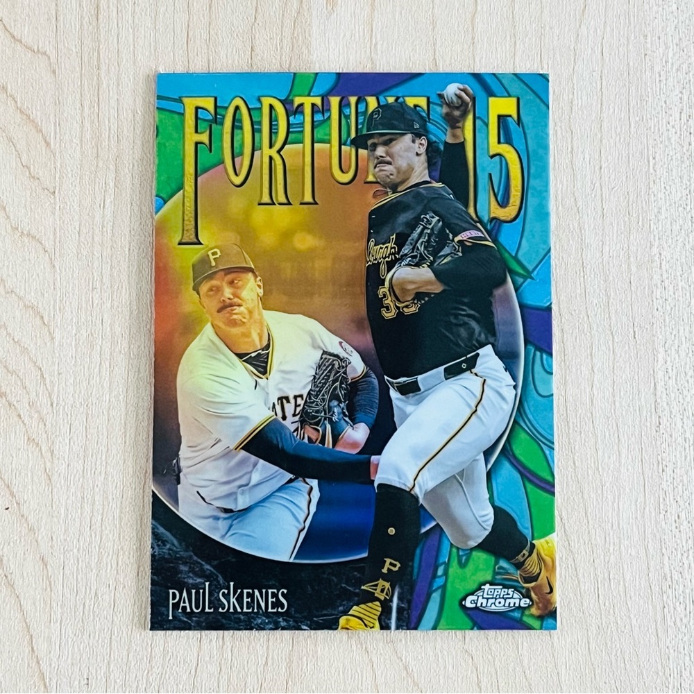 PAUL SKENES 2025 Topps Chrome Fortune 15 Refractor